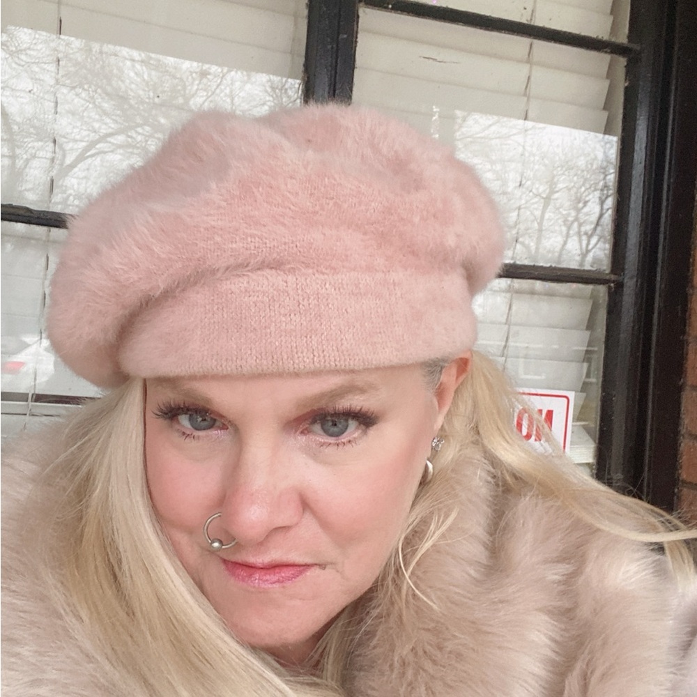 Elegant Pink Beret for Women